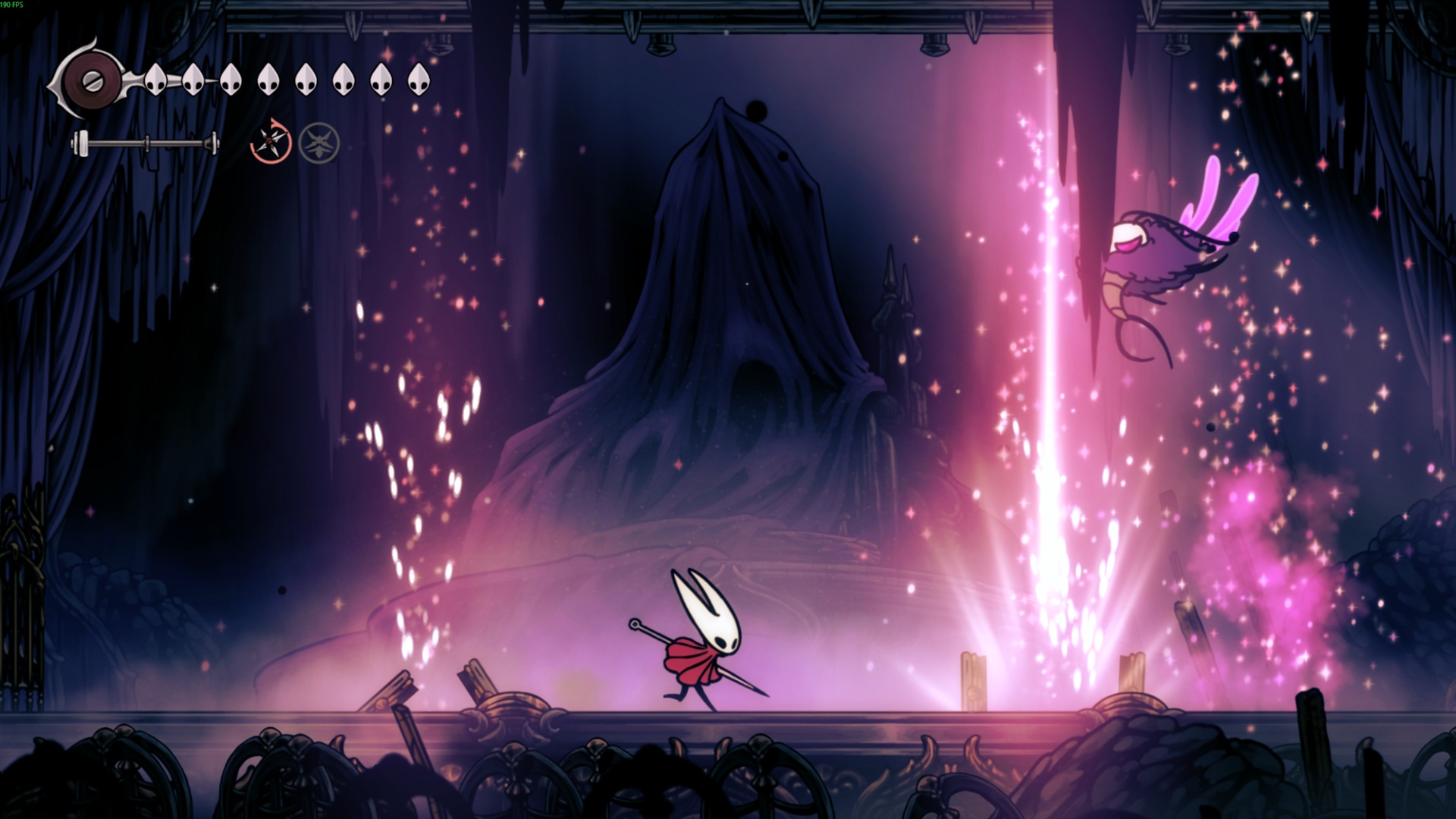 Run away from fireworks (Image via Team Cherry | Deltia's Gaming)