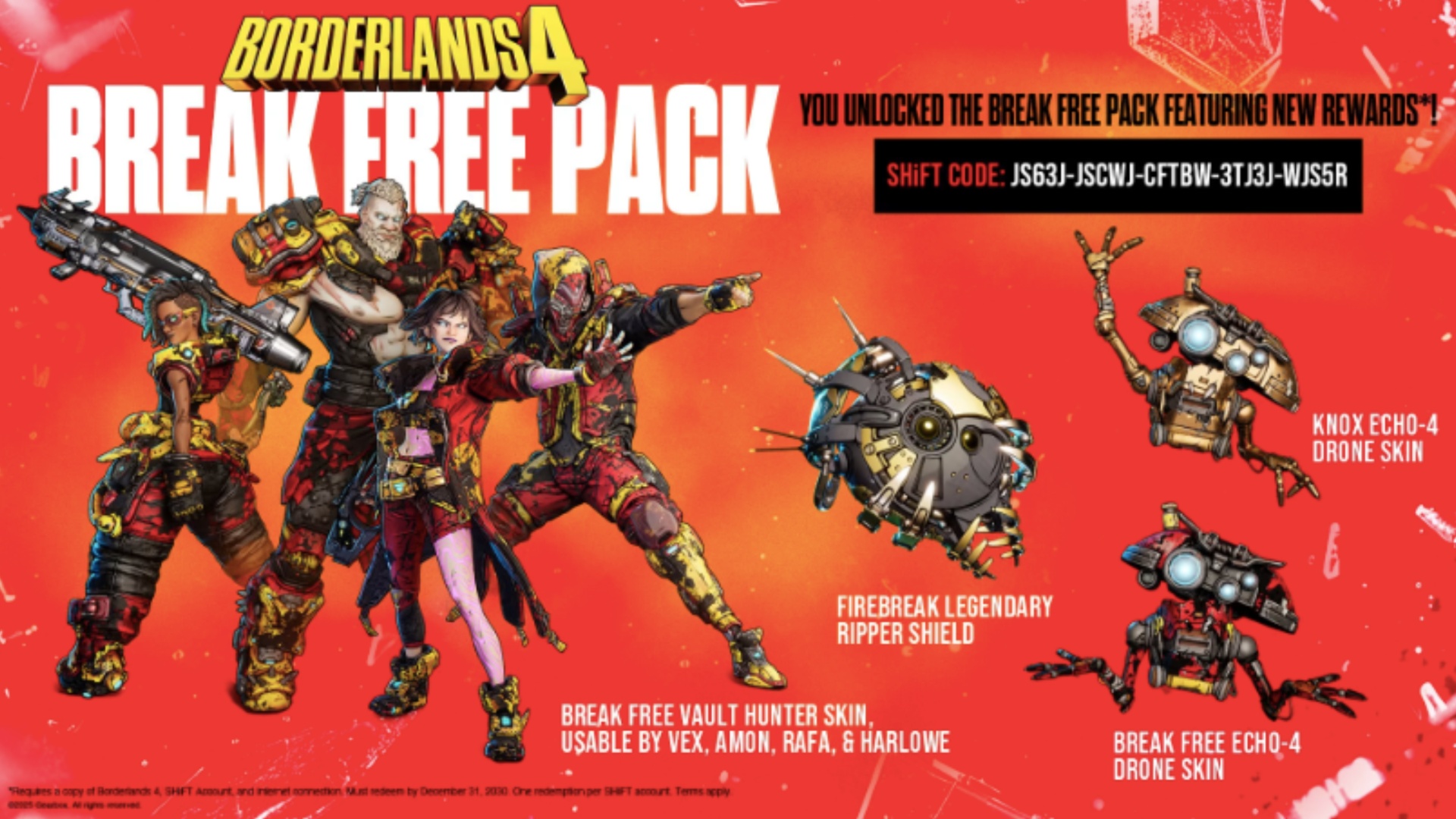 Claim the Break Free Pack (Image via 2K)