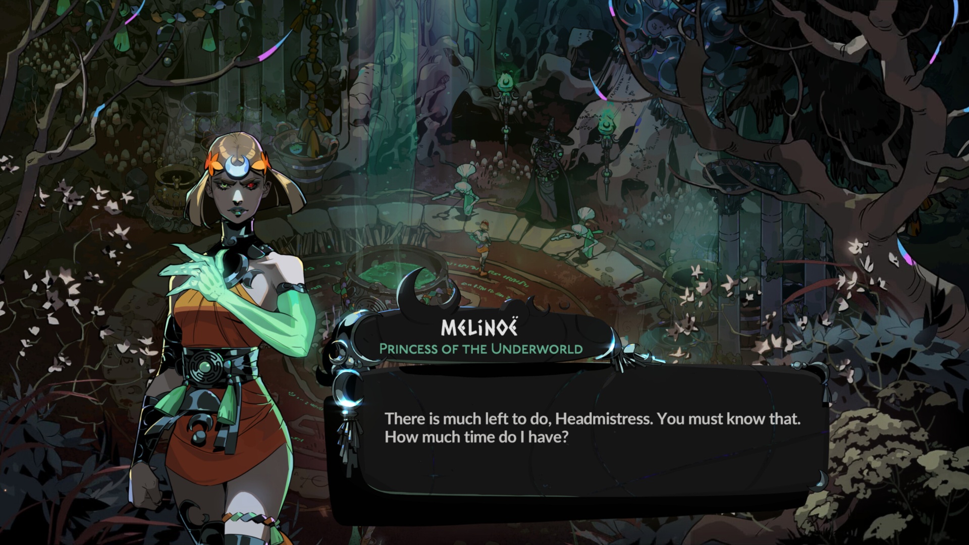 Melinoe has her own allies (Image via Supergiant Games)