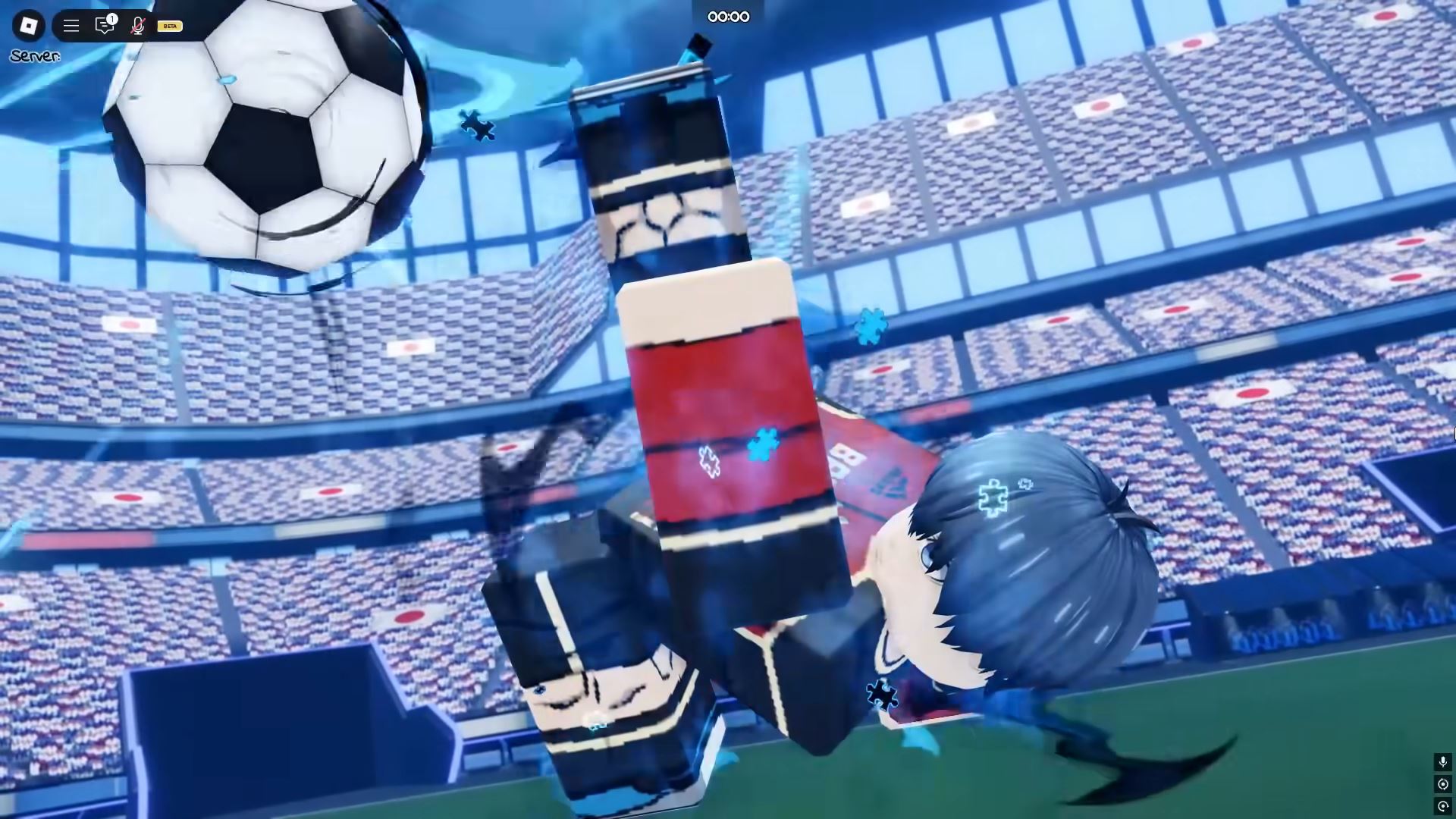 NEL Isagi in Azure Latch (Image via Roblox Corporation)