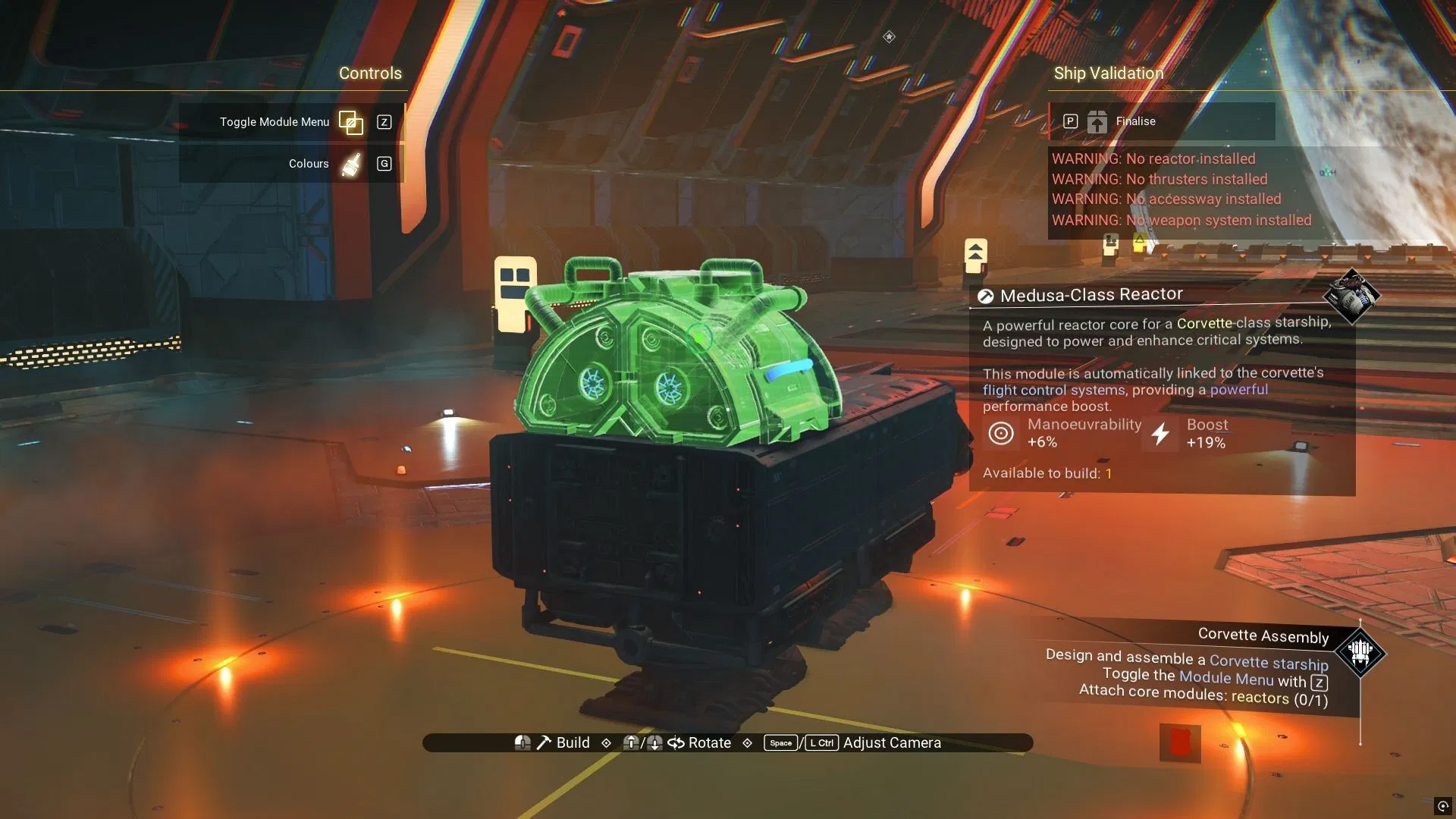 Interact with the Corvette Workshop panel to start building your Corvette