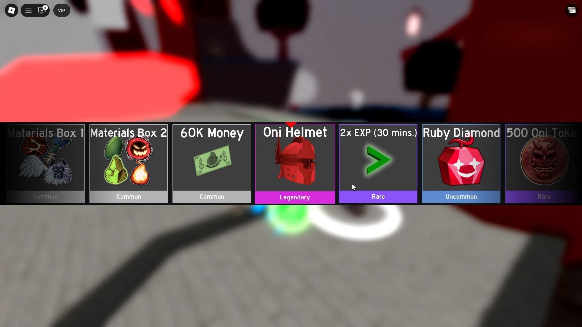 Oni Helmet from gacha (Image via Roblox Corporation)