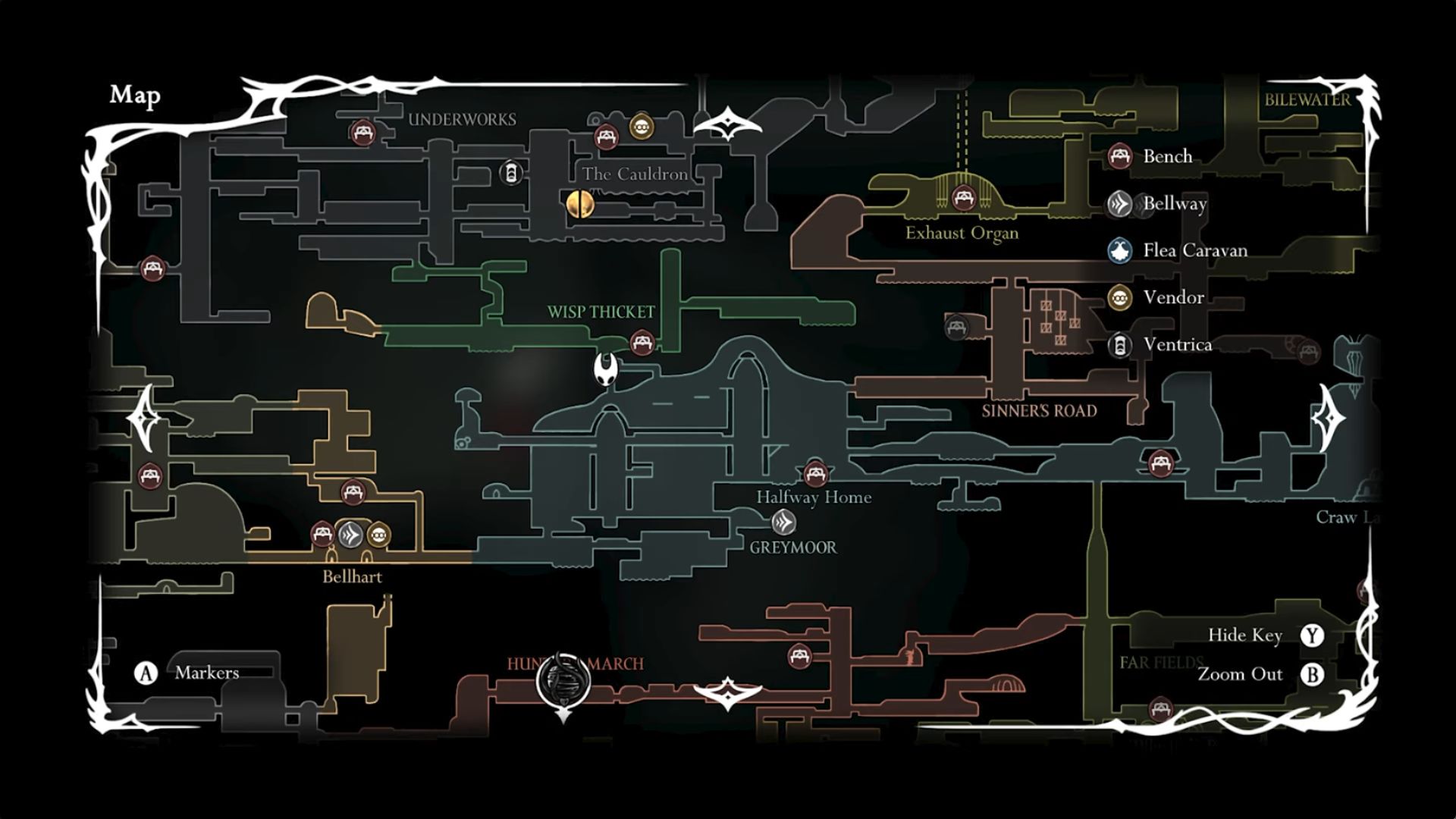 Passing Of The Age Wish in Hollow Knight Silksong - Moss Grotto - Bone Bottom - Far Fields - Greymoor - Mister Mushroom Location 4