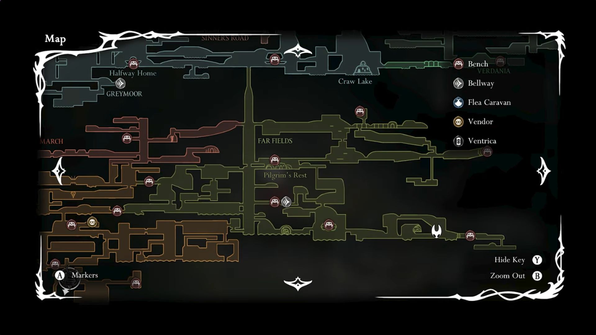 Passing Of The Age Wish in Hollow Knight Silksong - Moss Grotto - Bone Bottom - Far Fields - Mister Mushroom Location 3
