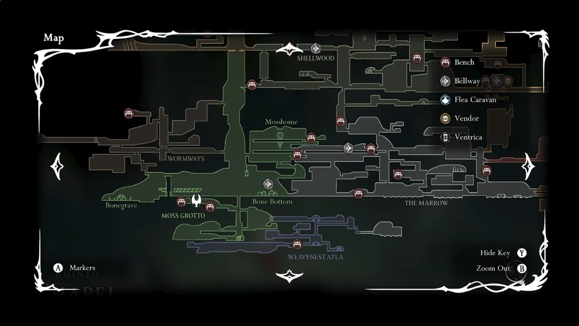Passing Of The Age Wish in Hollow Knight Silksong - Moss Grotto - Mister Mushroom Location 1
