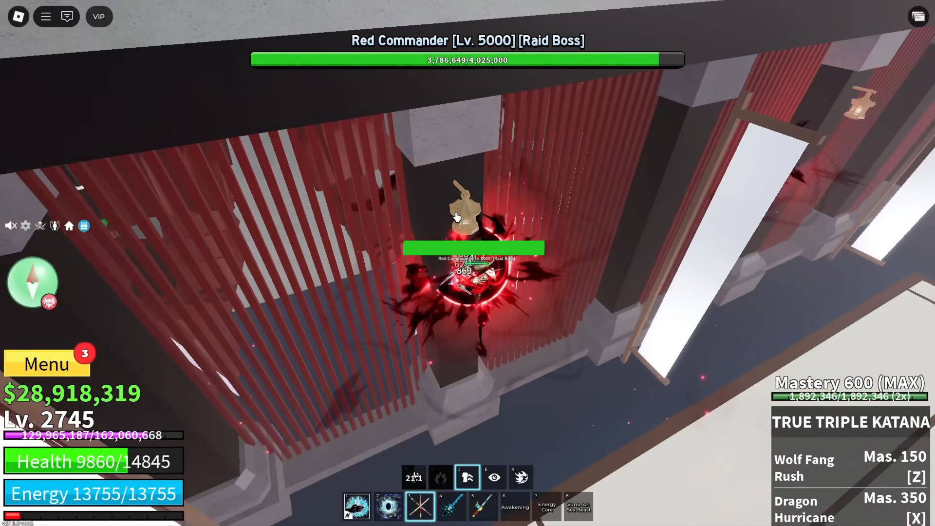 Red commander raid boss (Image via Roblox Corporation)