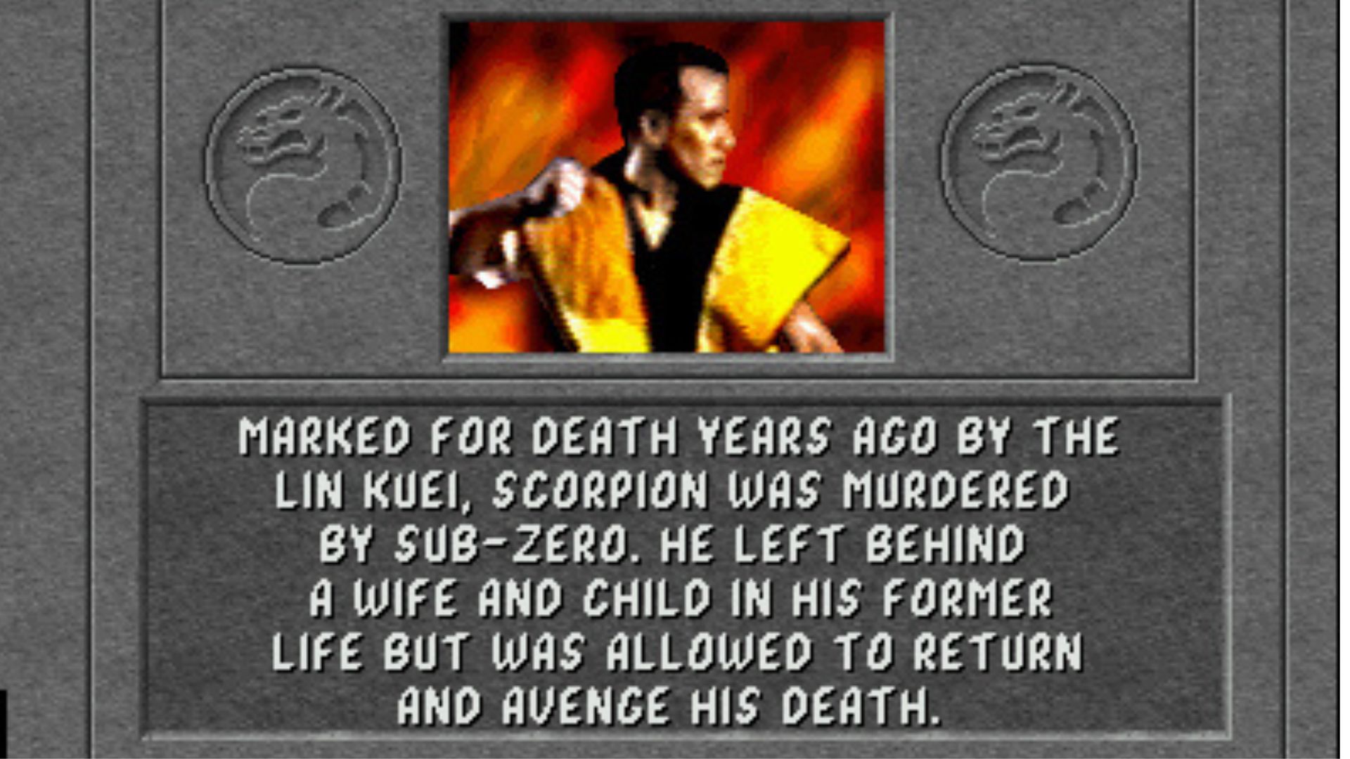 Scorpion in MK 1992 (Image via Midway Games and Netherrealm Studios)