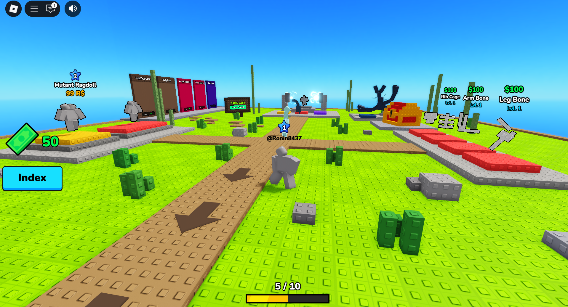 The Lobby of this Game (Image via Roblox Corporation)