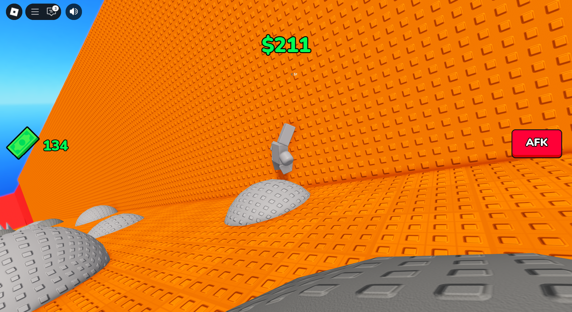 Crashing down the ramp (Image via Roblox Corporation)