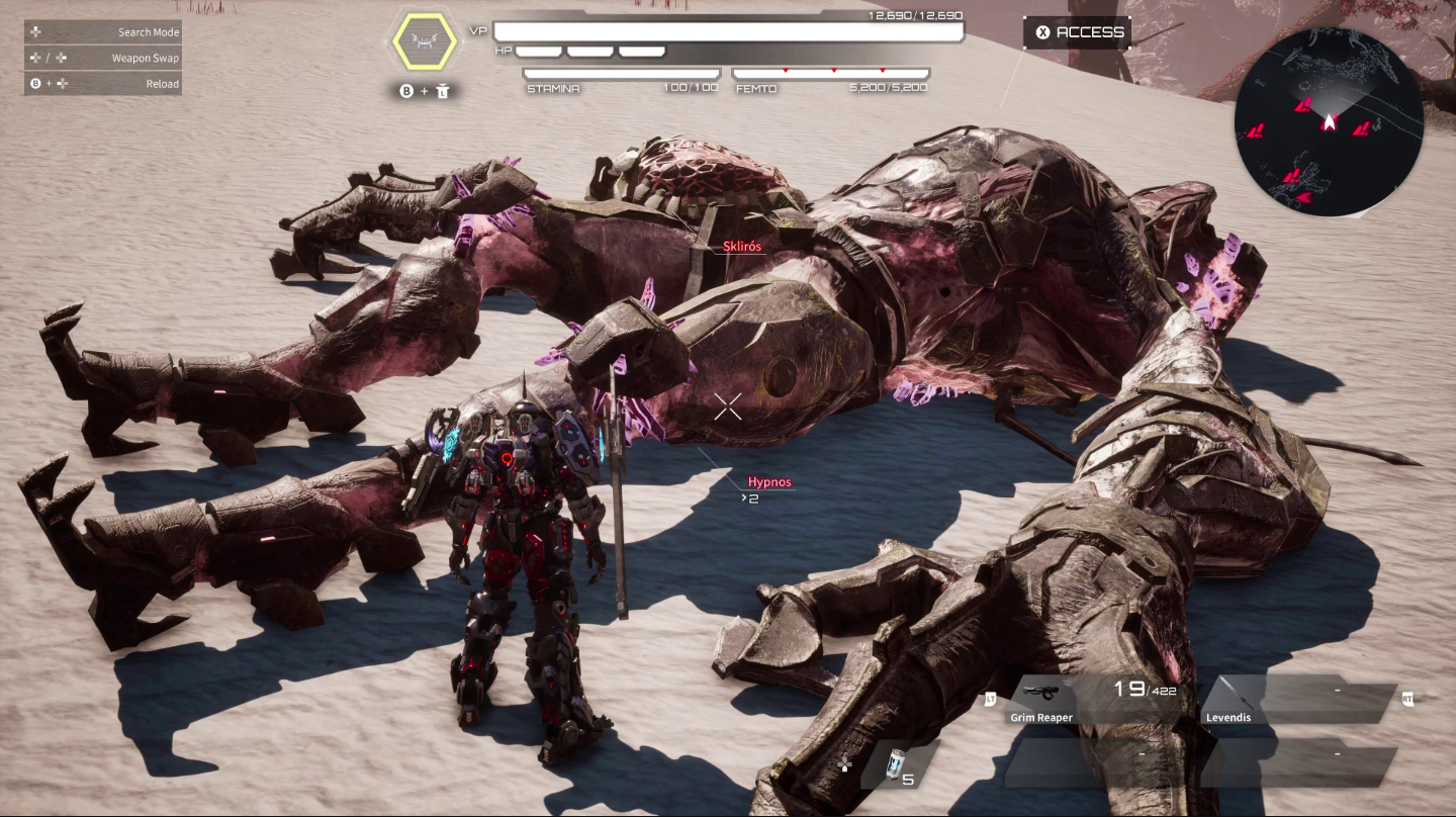 Daemon X Machina Titanic Scion features fast-paced combat (Image via Marvelous Inc)