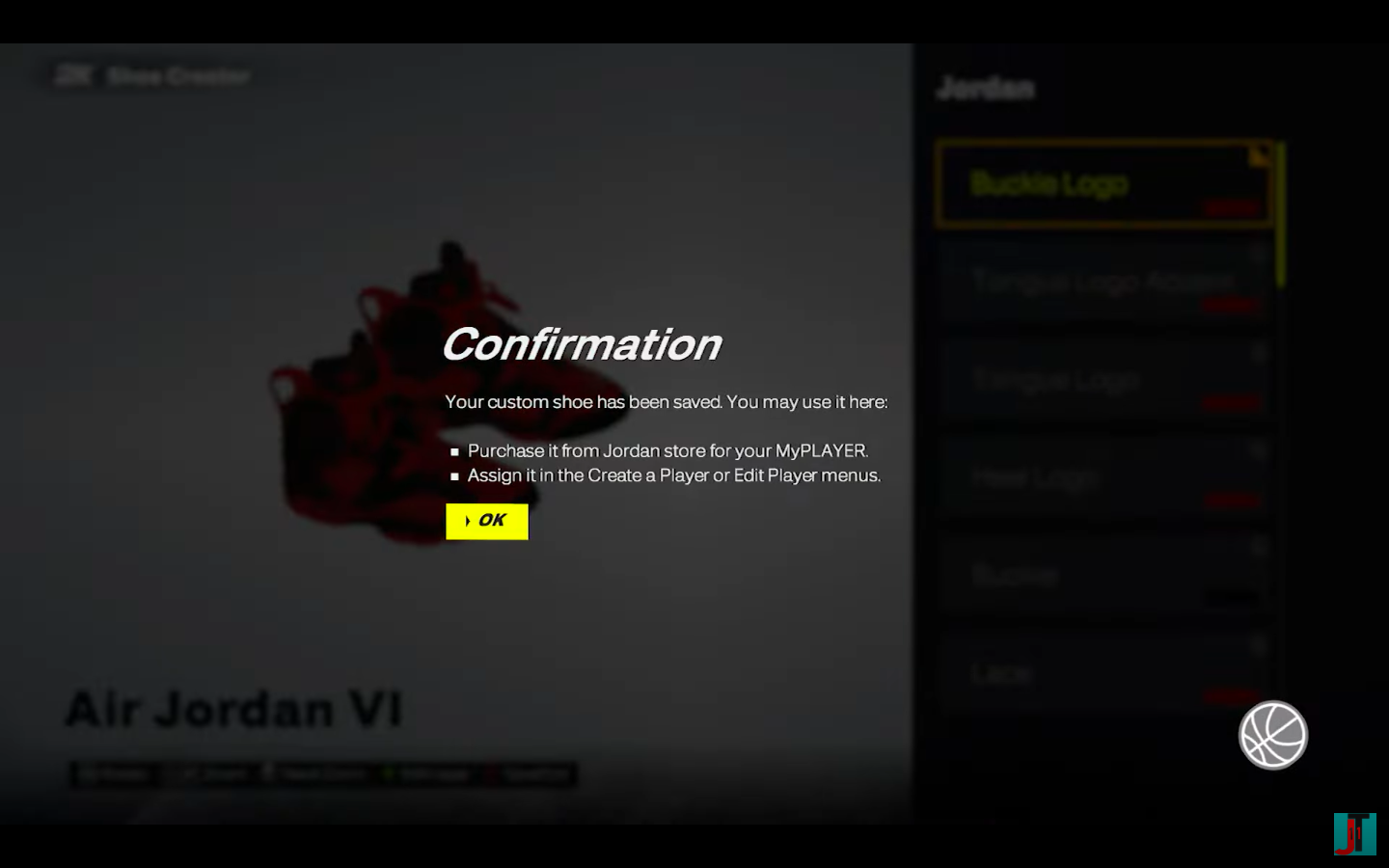 Provide the confirmation to know about the assigned store (Image via 2K | JT11/YouTube)