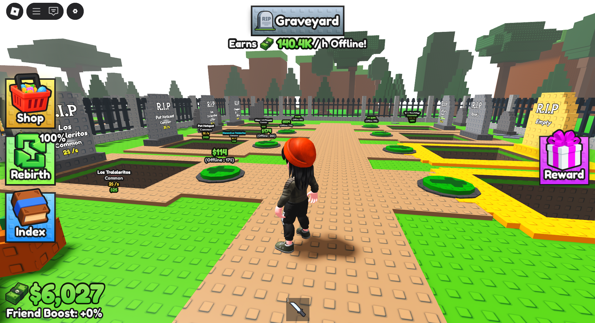 The Collection of Brainrots (Image via Roblox Corporation)