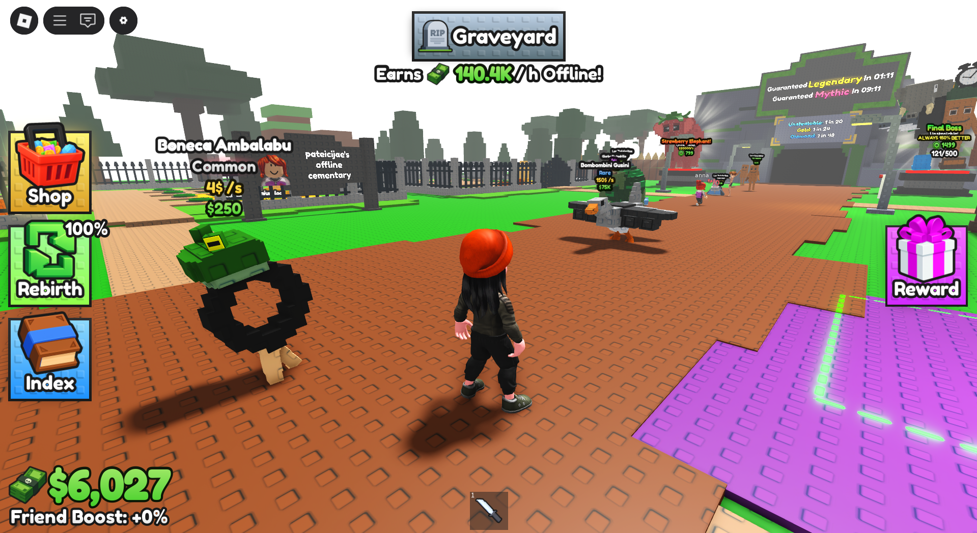 The conveyor belt in RIP Brainrots (Image via Roblox Corporation)