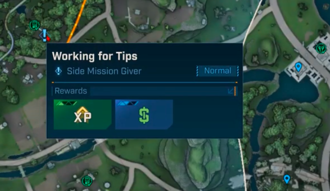 The Working for Tips mission in the game (Image via 2K)