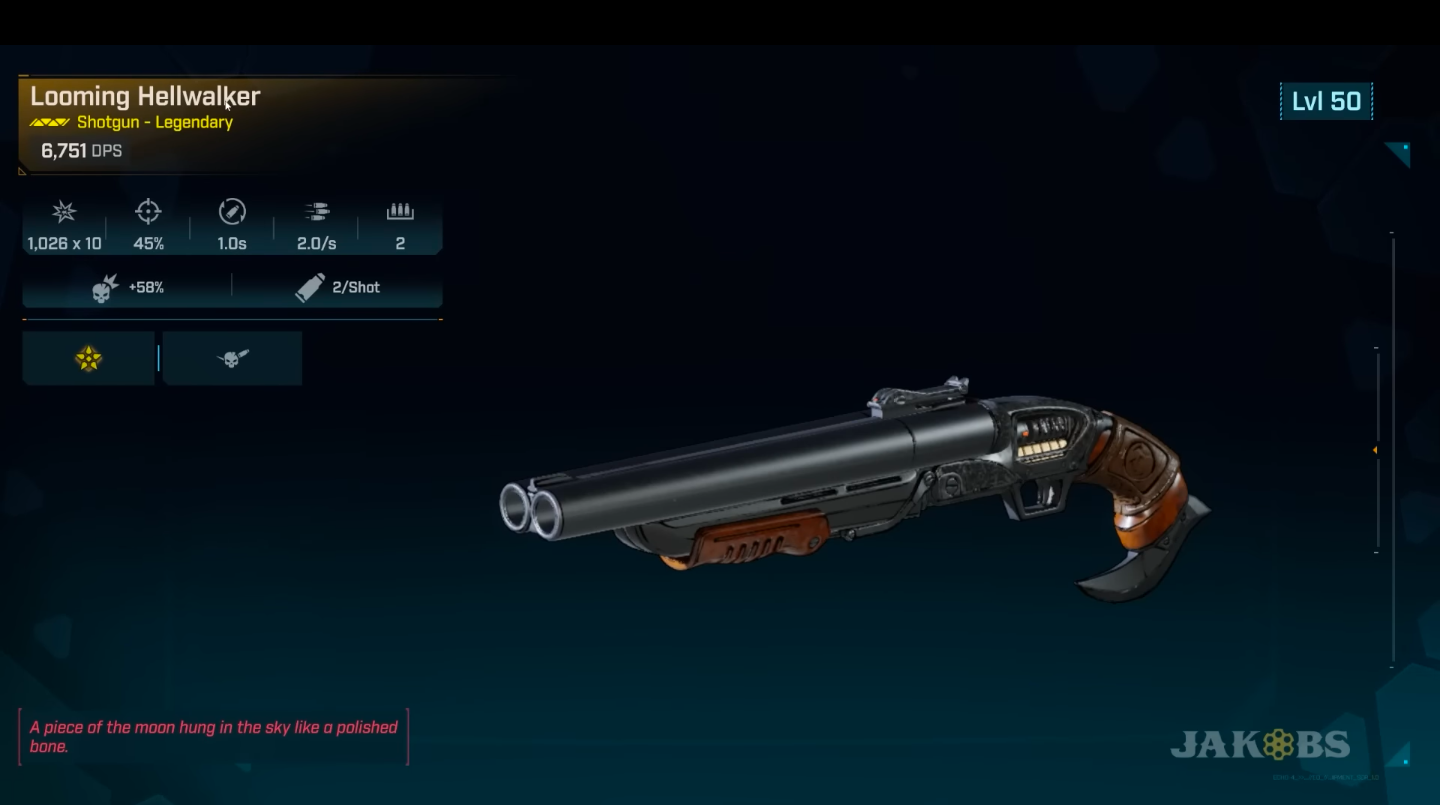 The Hellwalker legendary shotgun is a powerful weapon in the game (Image via 2K)