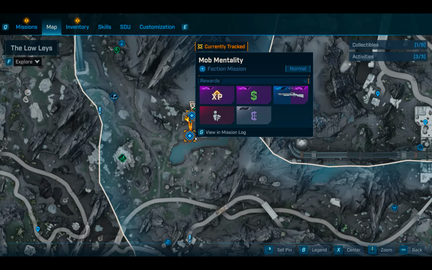 Location of the Mob Mentality mission (Image via 2K)