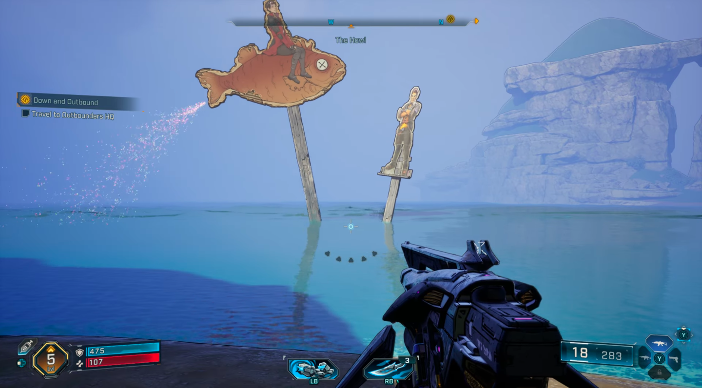 You will watch Tannis riding a fish in the Cut That Out Achievement (Image via 2K)