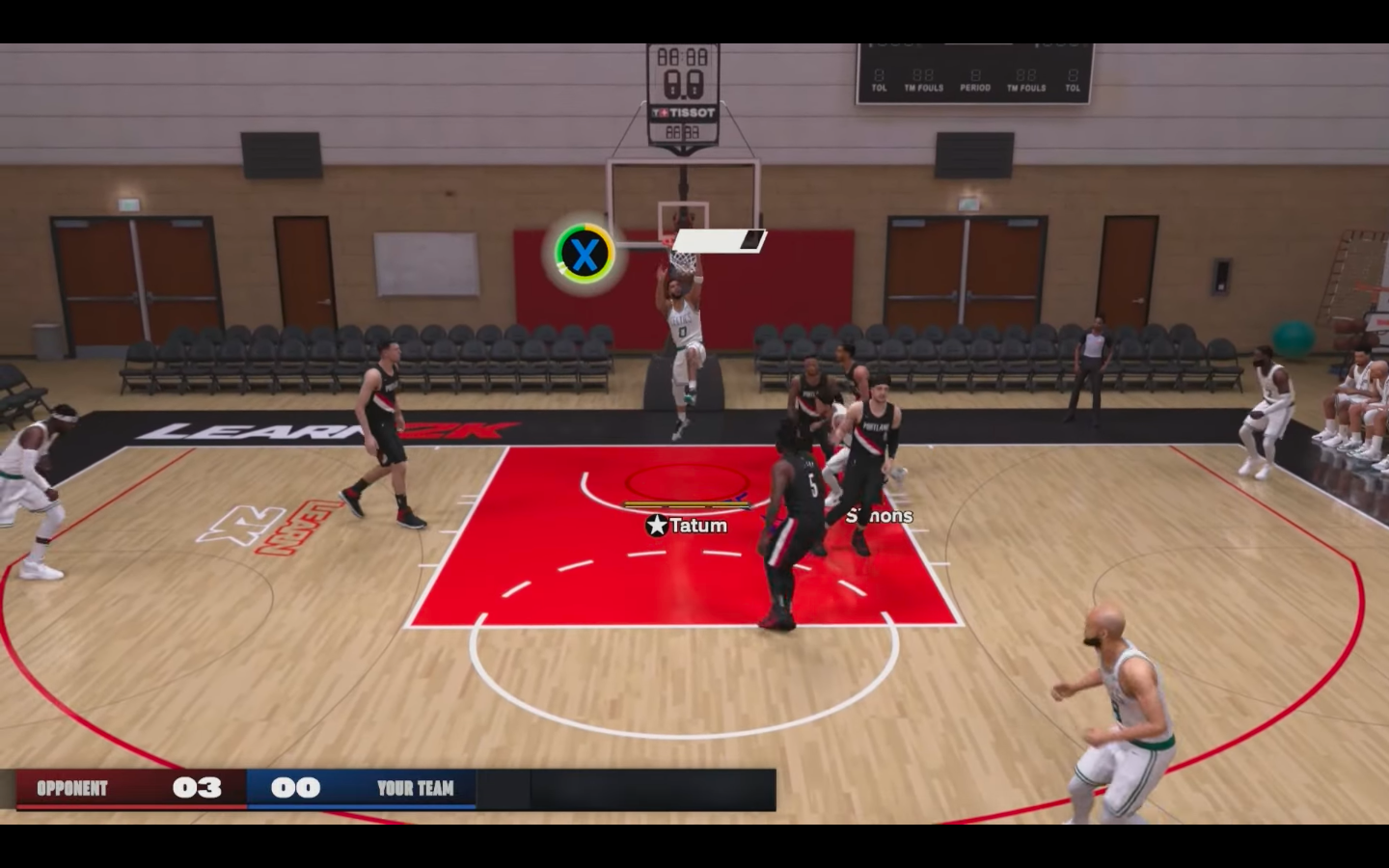 End the pass with a dunk in Alley Oop in the game (Image via 2K)