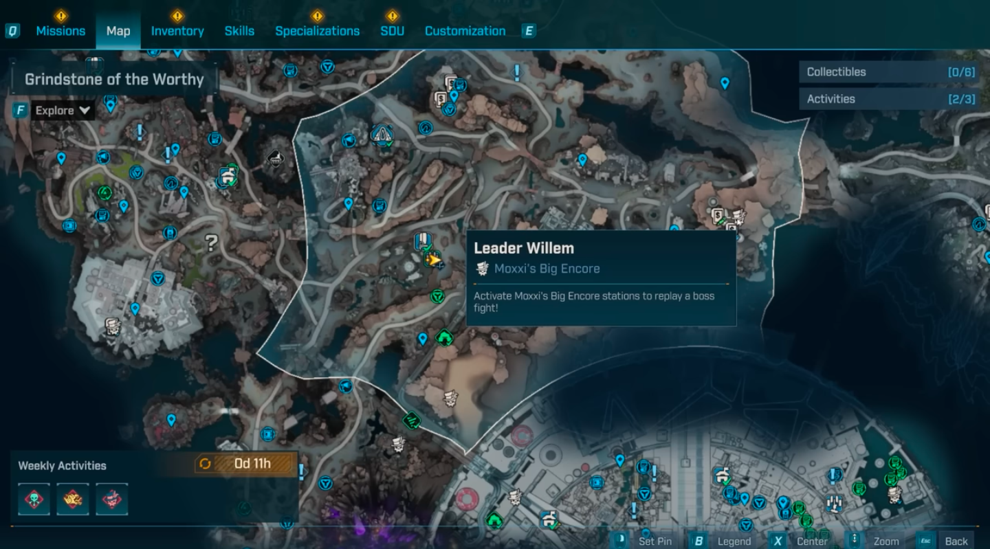 Use Moxxi's Encore Machine to farm Leader Willem (Image via 2K)