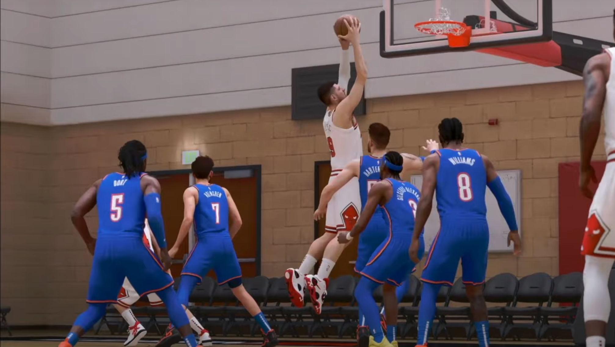 How to dunk in NBA 2K26 (Image via 2K Games)