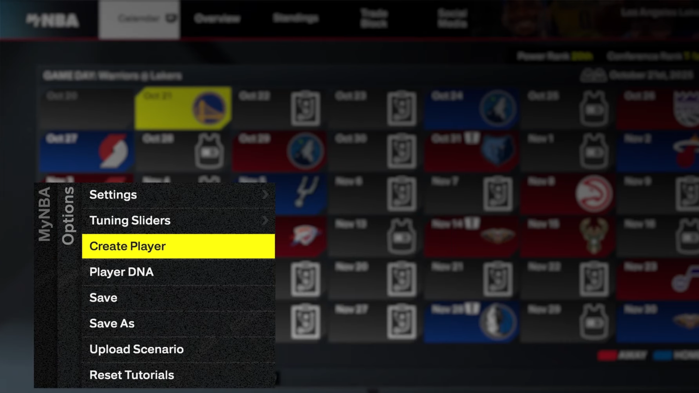 How to copy your MyPlayer character in MyNBA (Image via 2K Games)