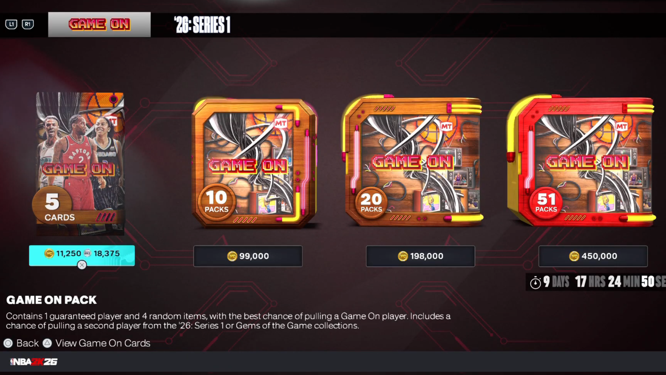 Continuation of 'Market' page in MyTeam Game mode, (Image via 2K Games)