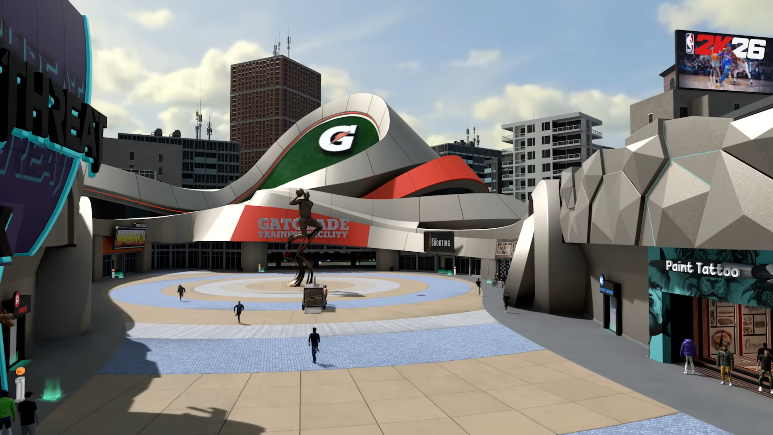 Gatorade Training Facility Overview in NBA 2K26 (Image via 2K Games)