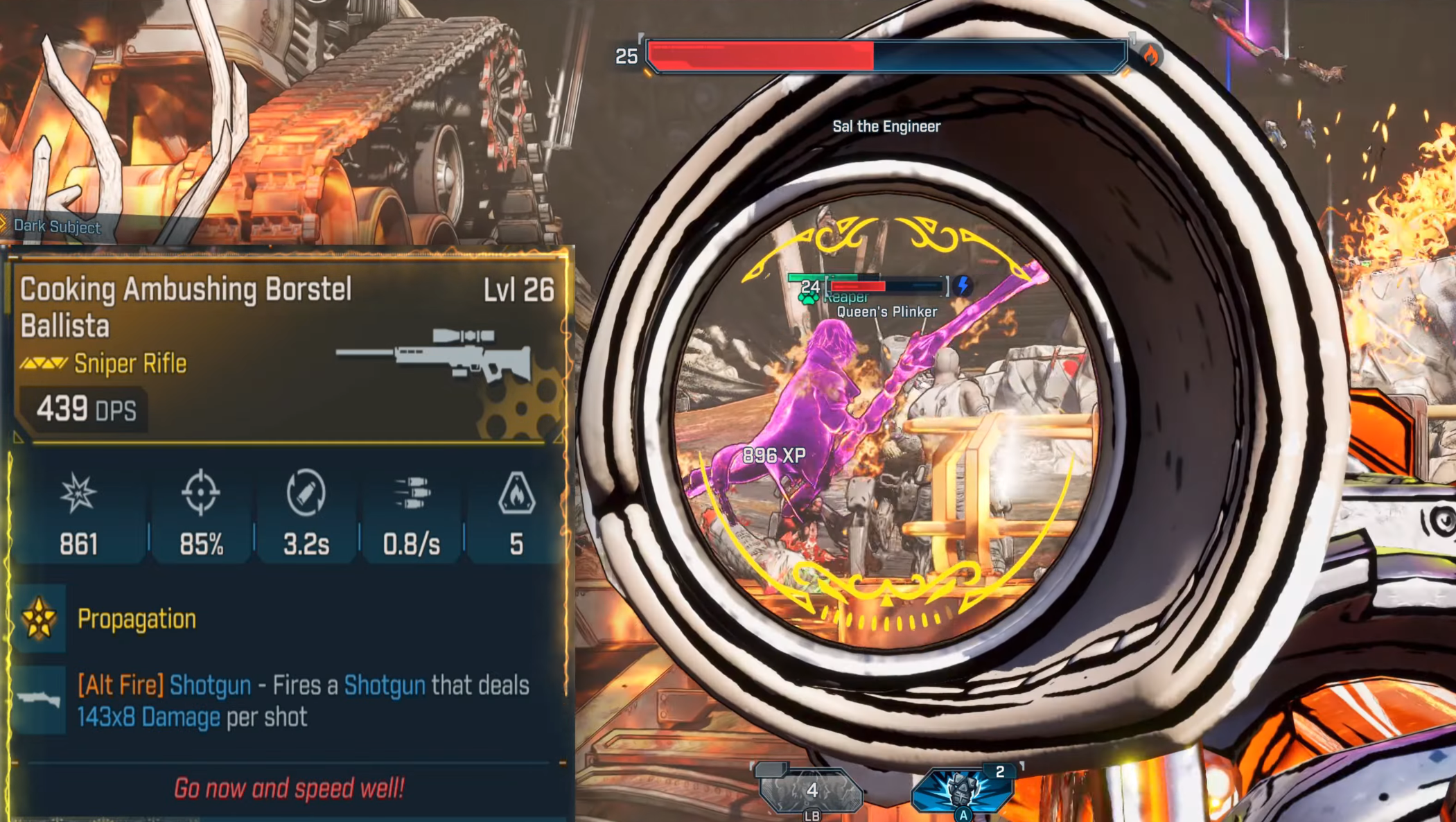 Sniper weapon overview in Borderlands 4 (Image via 2K Games)