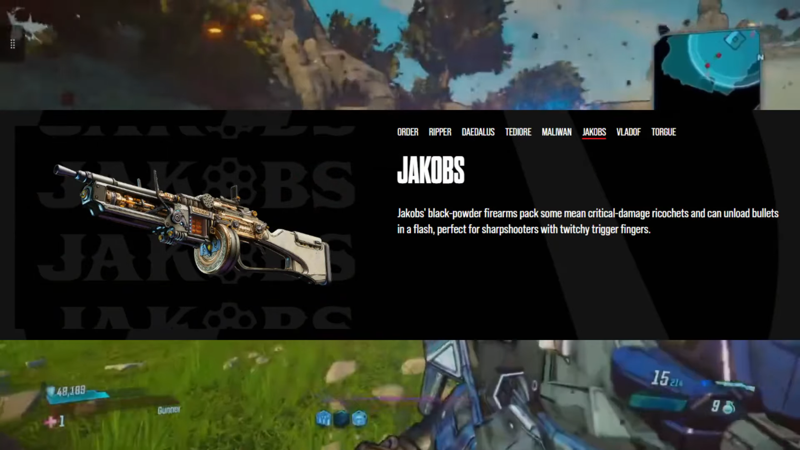 Weapon Manufacturer overview in Borderlands 4 (Image via 2K Games)