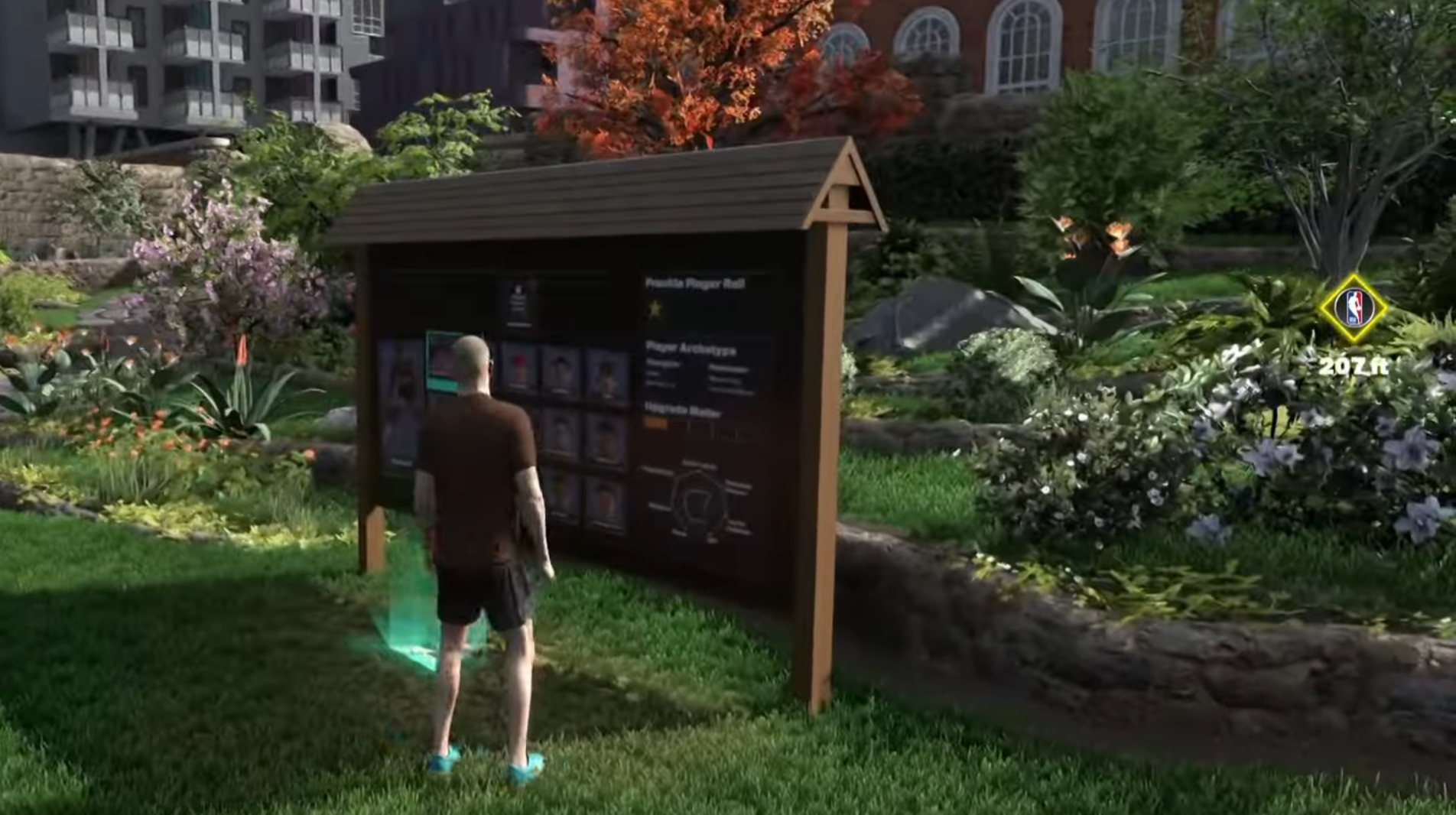 Approach the bulletin board (Image via 2K Games)