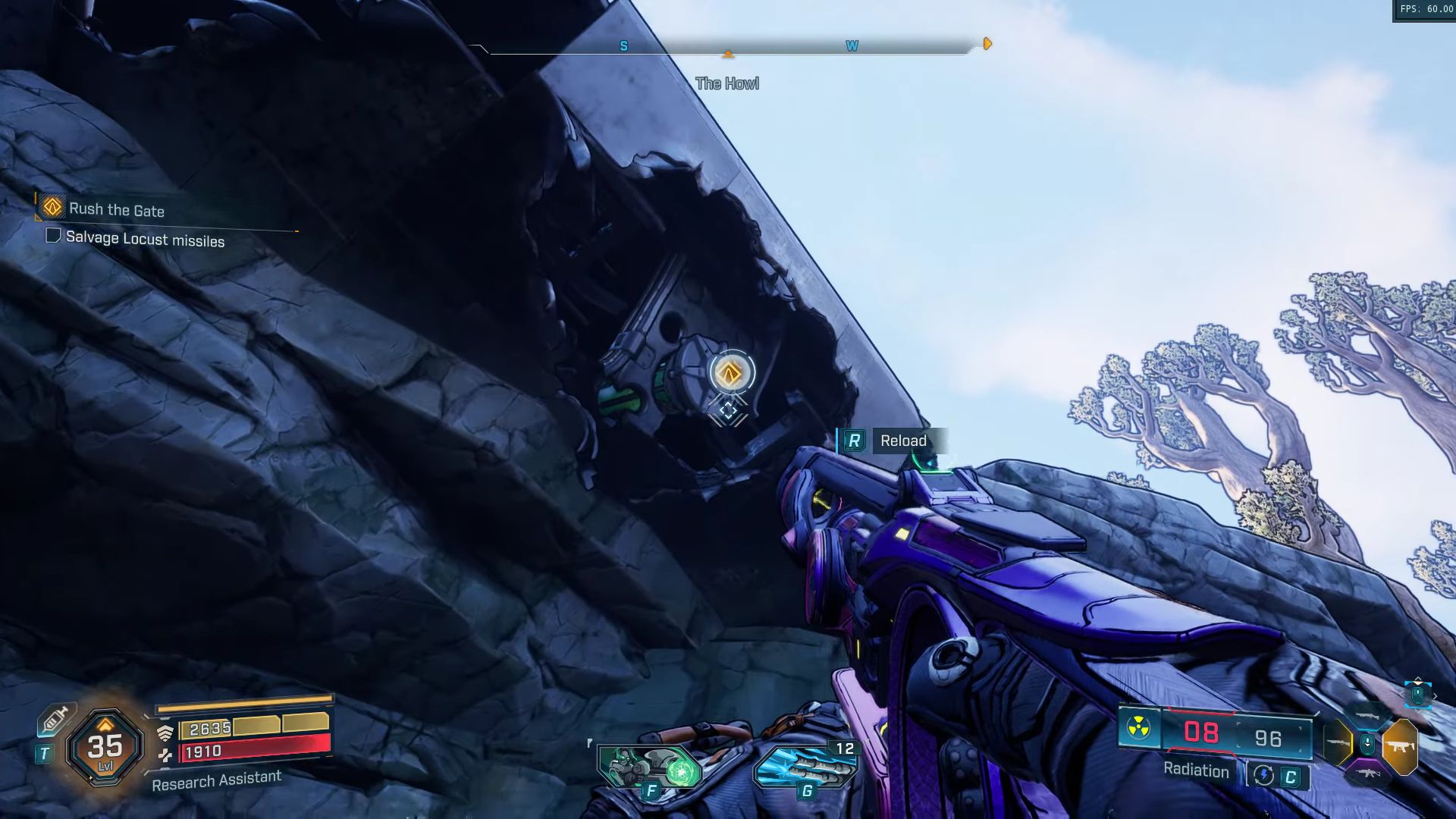 Double jump to grapple the missile
