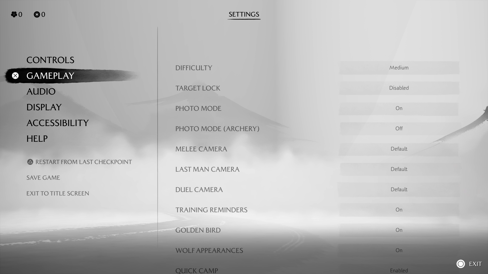 Ghost of Yotei settings [Source: Deltias Gaming/Sucker Punch]