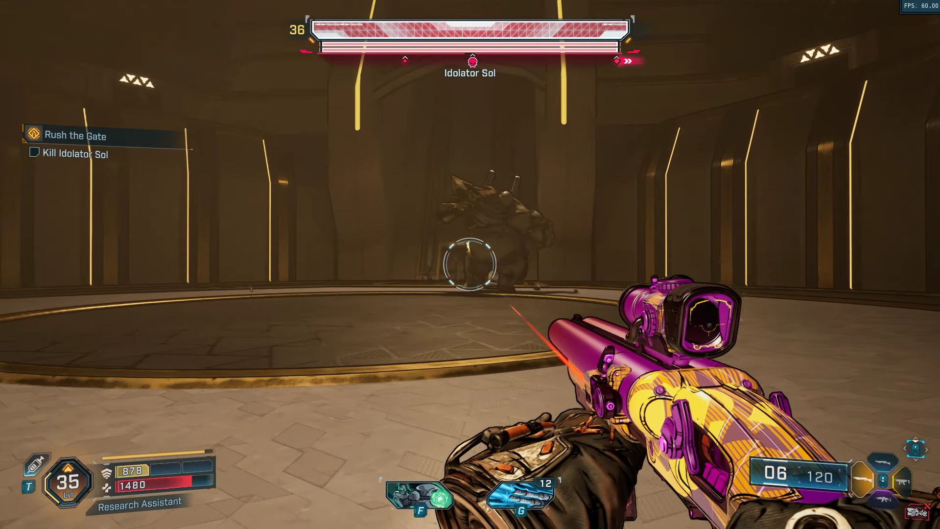 Take out two of Idolator Sol's healthbar to end phase 1