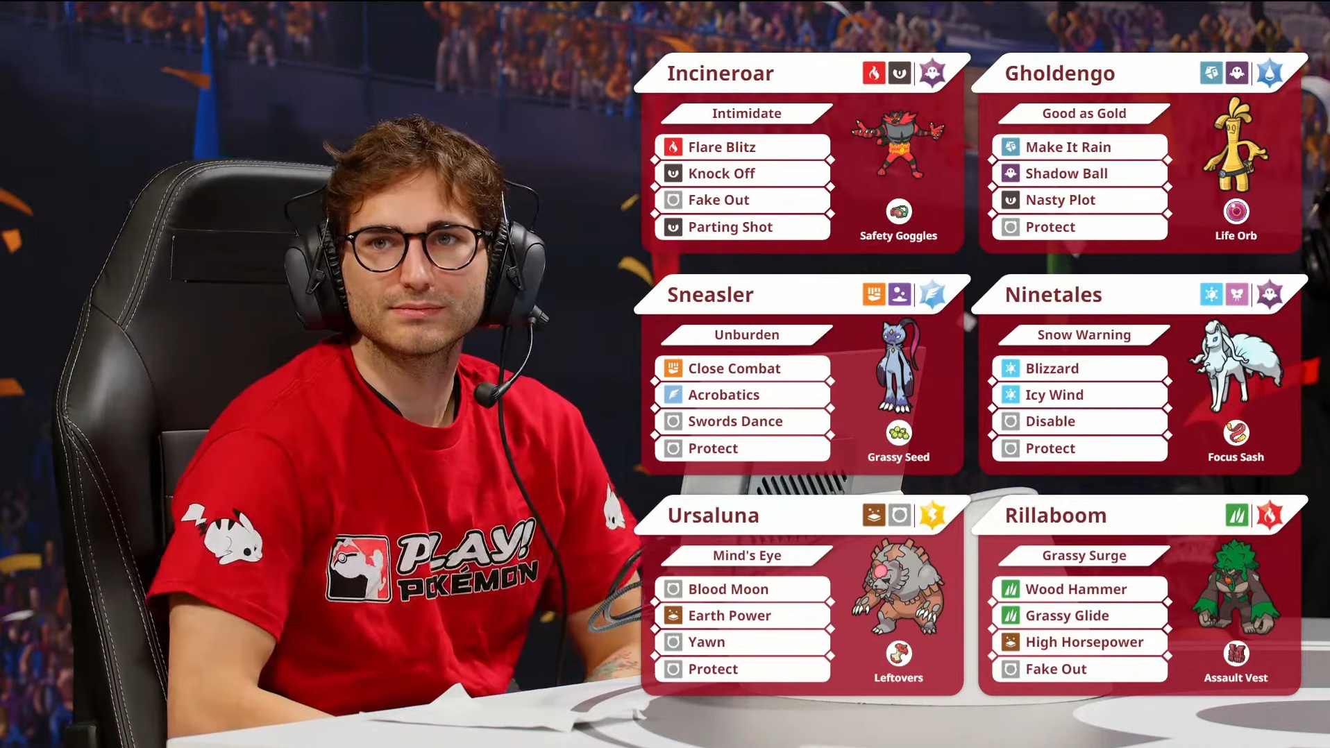 Emanuele Briganti's VGC team (Image via TPC)