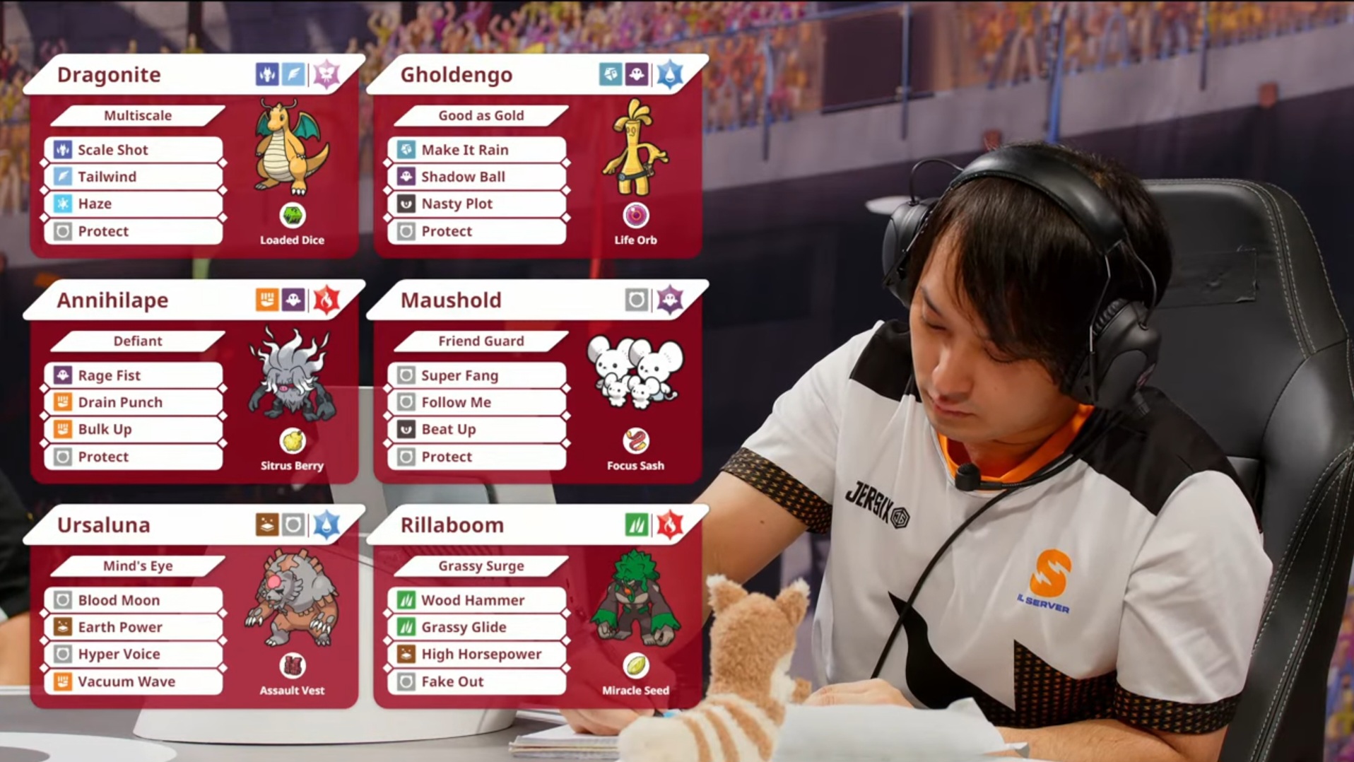 Shohei Kimura's VGC team (Image via TPC)