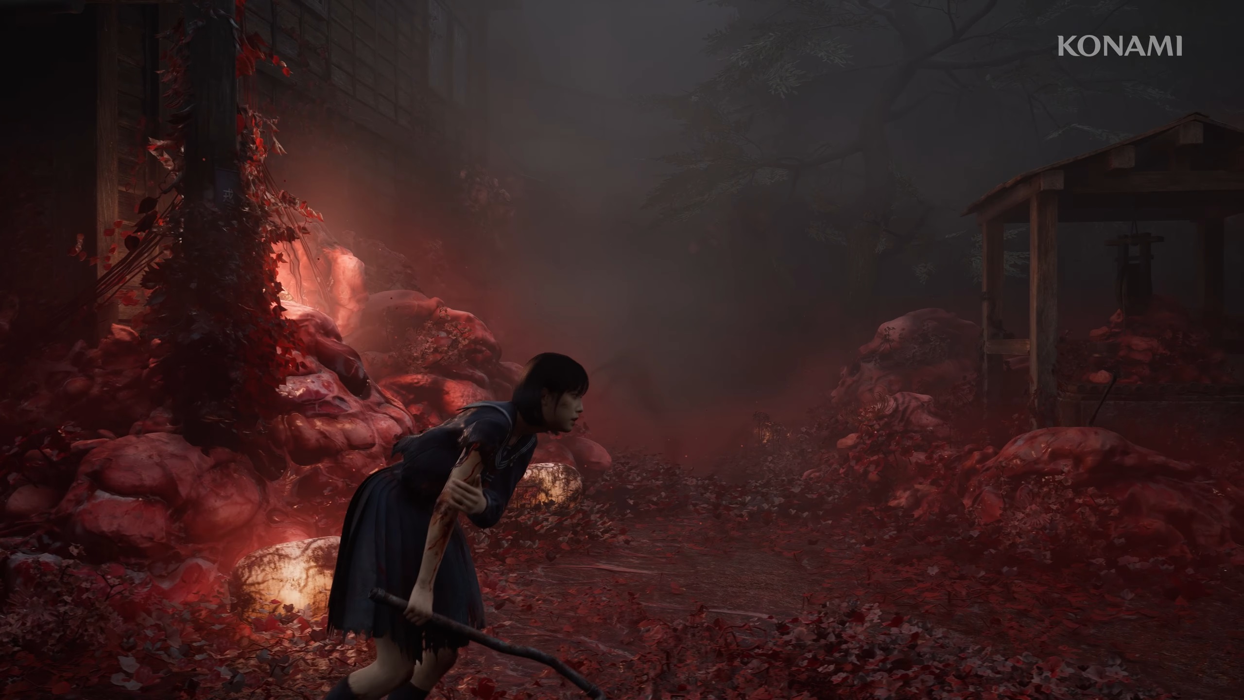 Picture of Hinako, the protagonist, in combat
