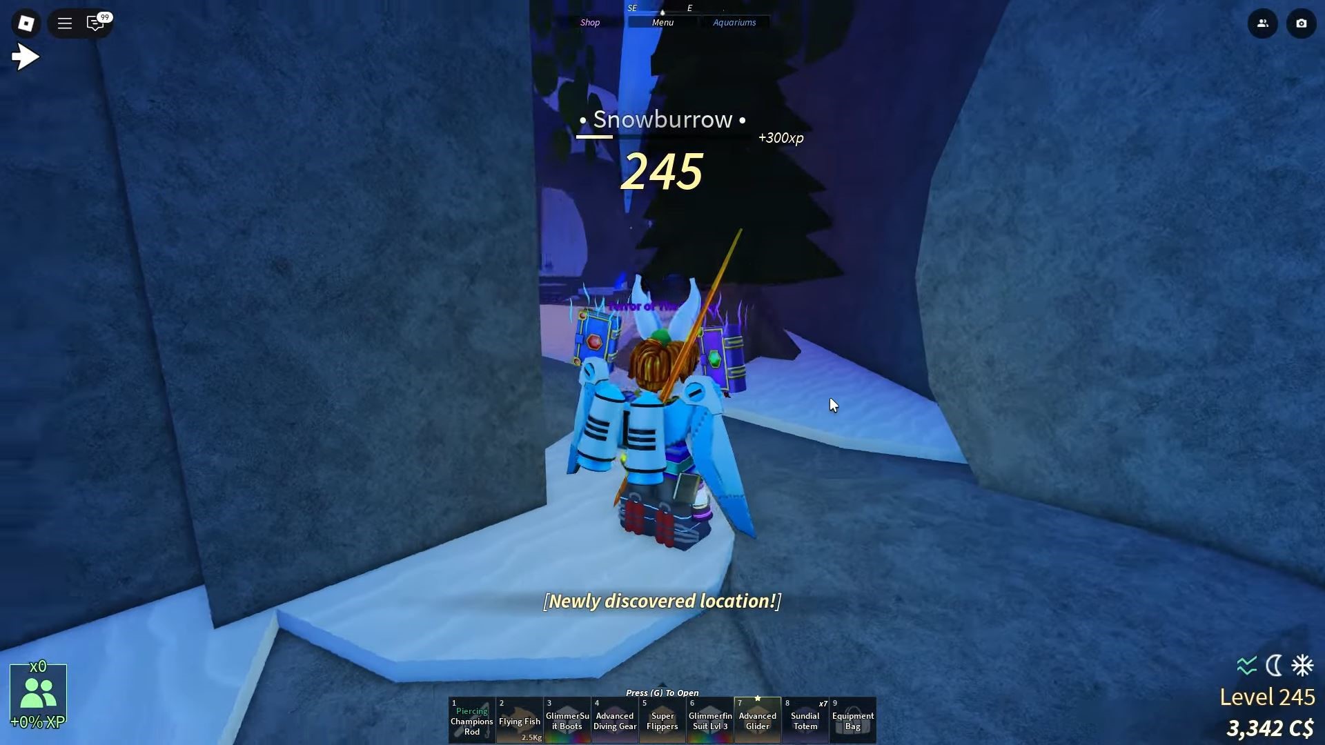 Snowburrow in Fisch (Image via Roblox Corporation)