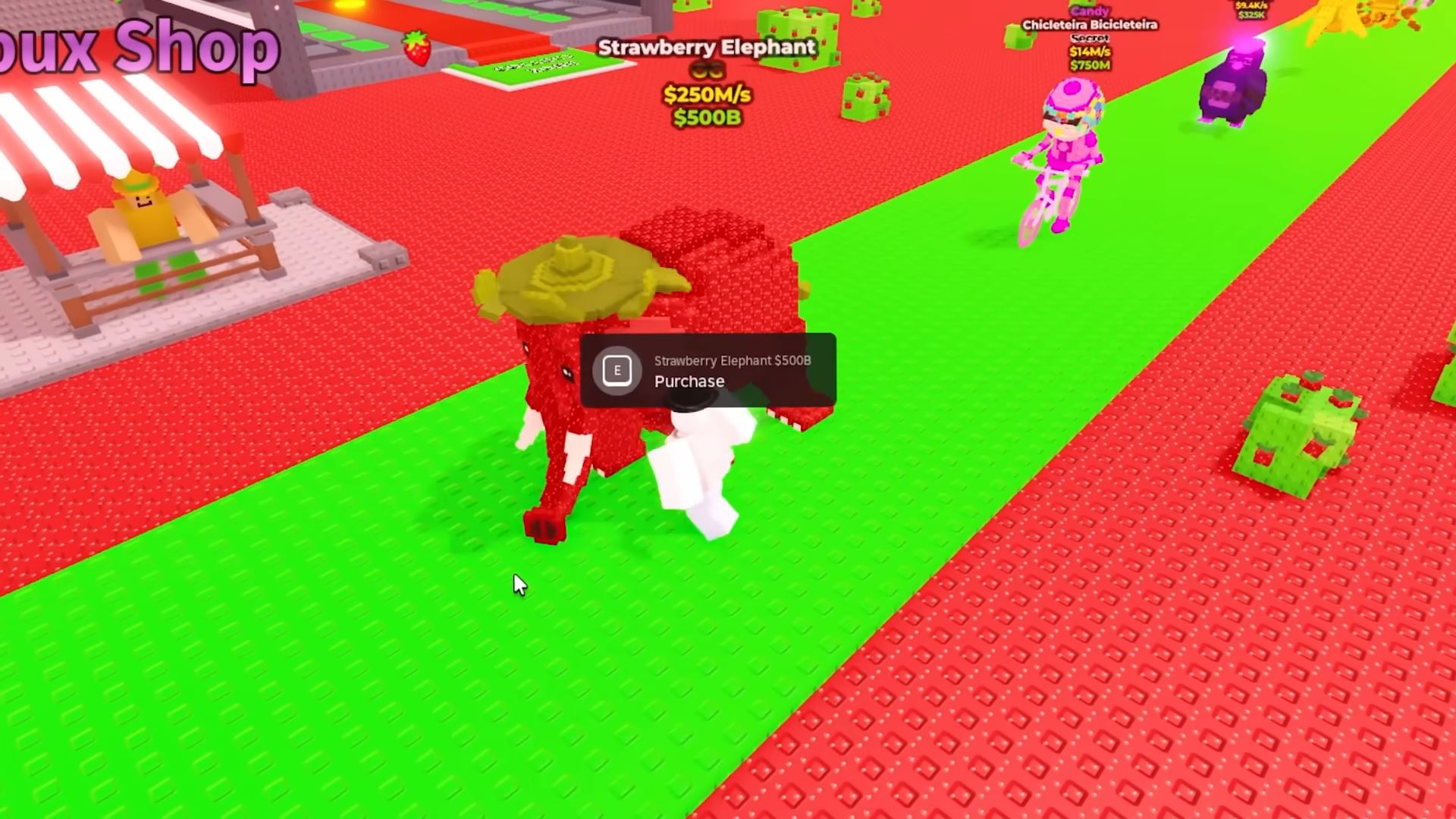 Strawberry Elephant from Converyer (Image via Roblox Corporation)