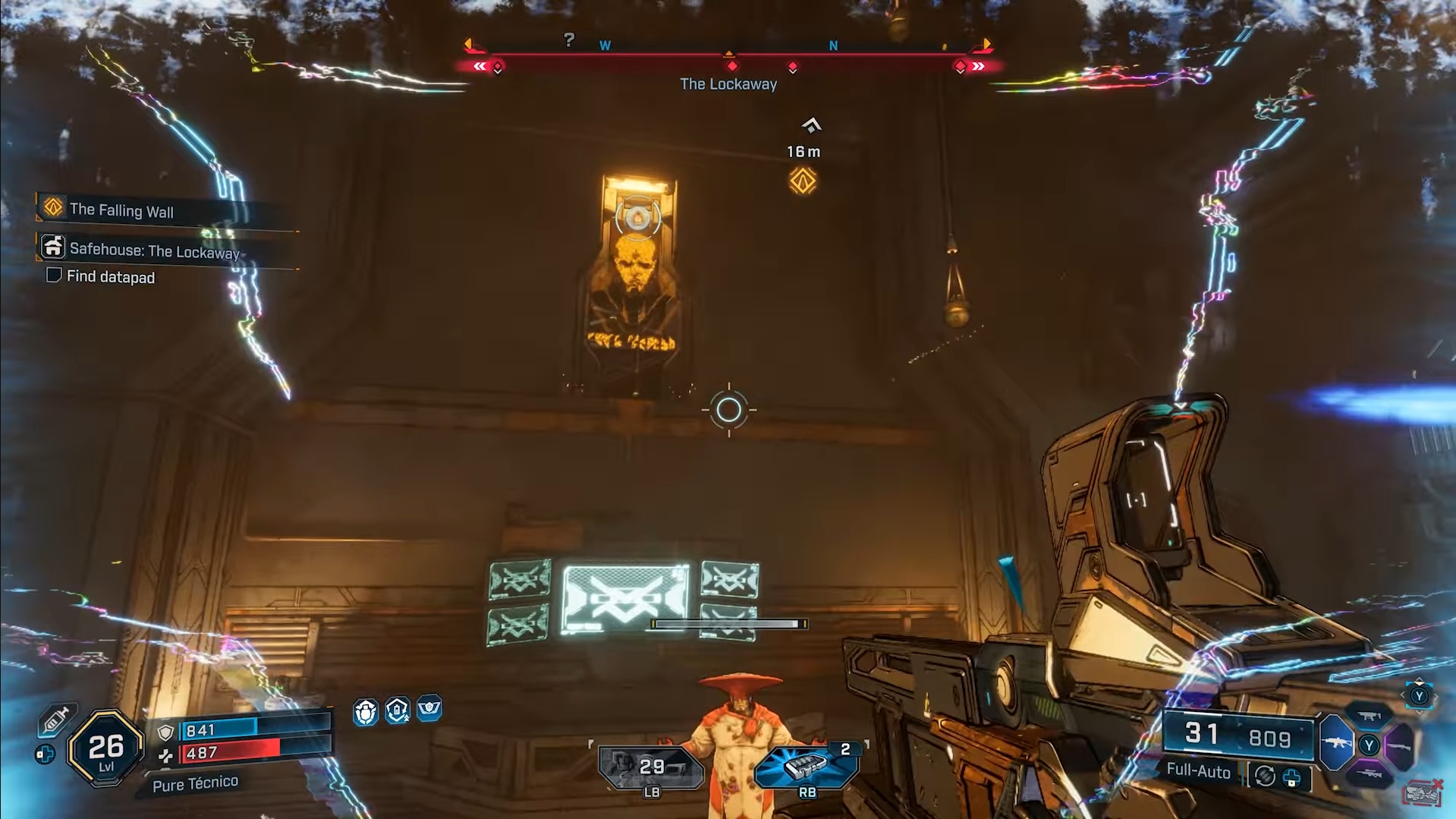 Grapple through the window to climb the safehouse