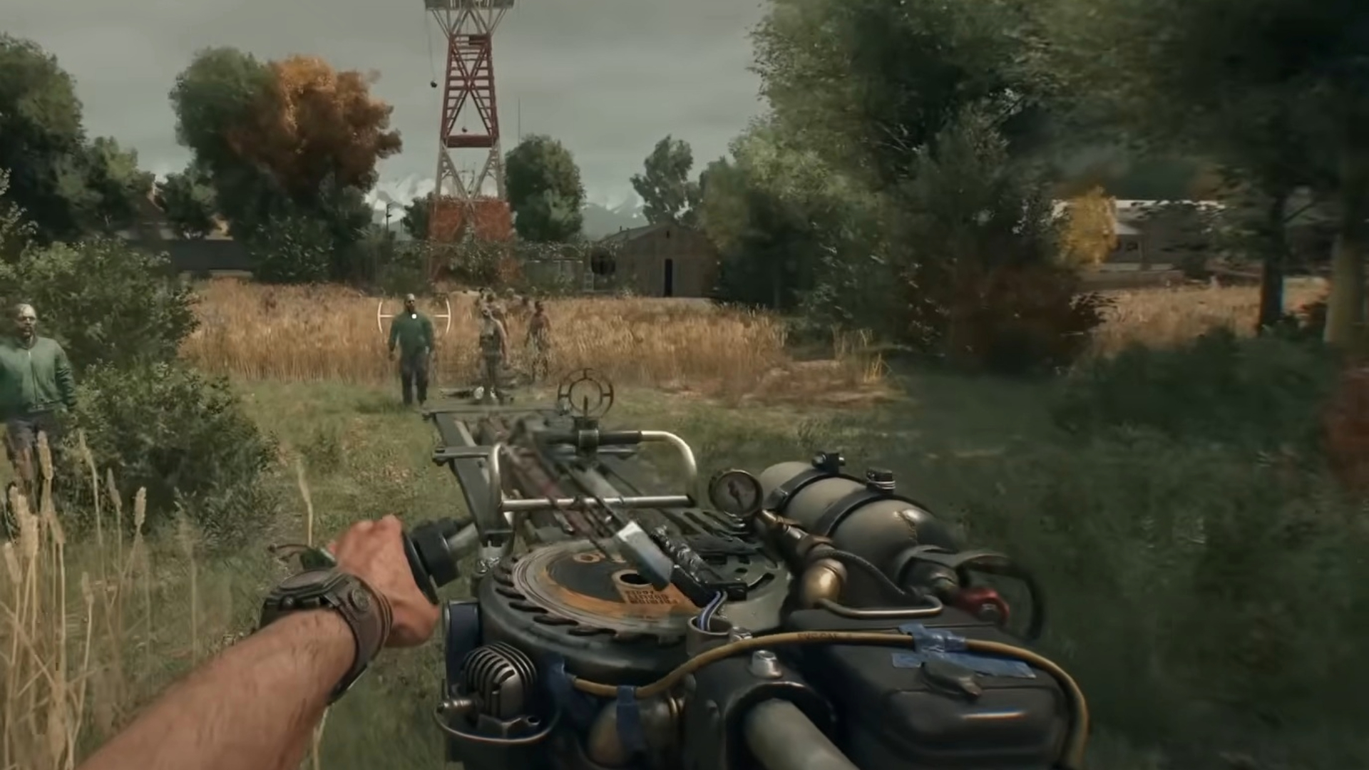 The Sawblade Launcher in action