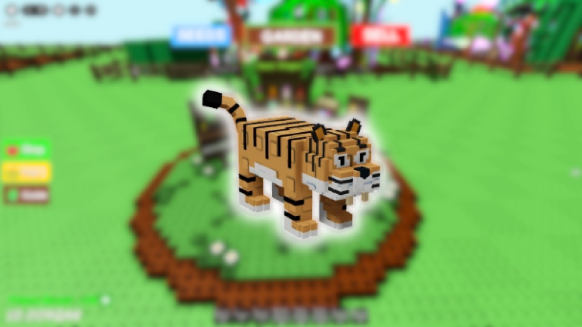 Tiger Pet In Grow a Garden (Image via Roblox Corporation)