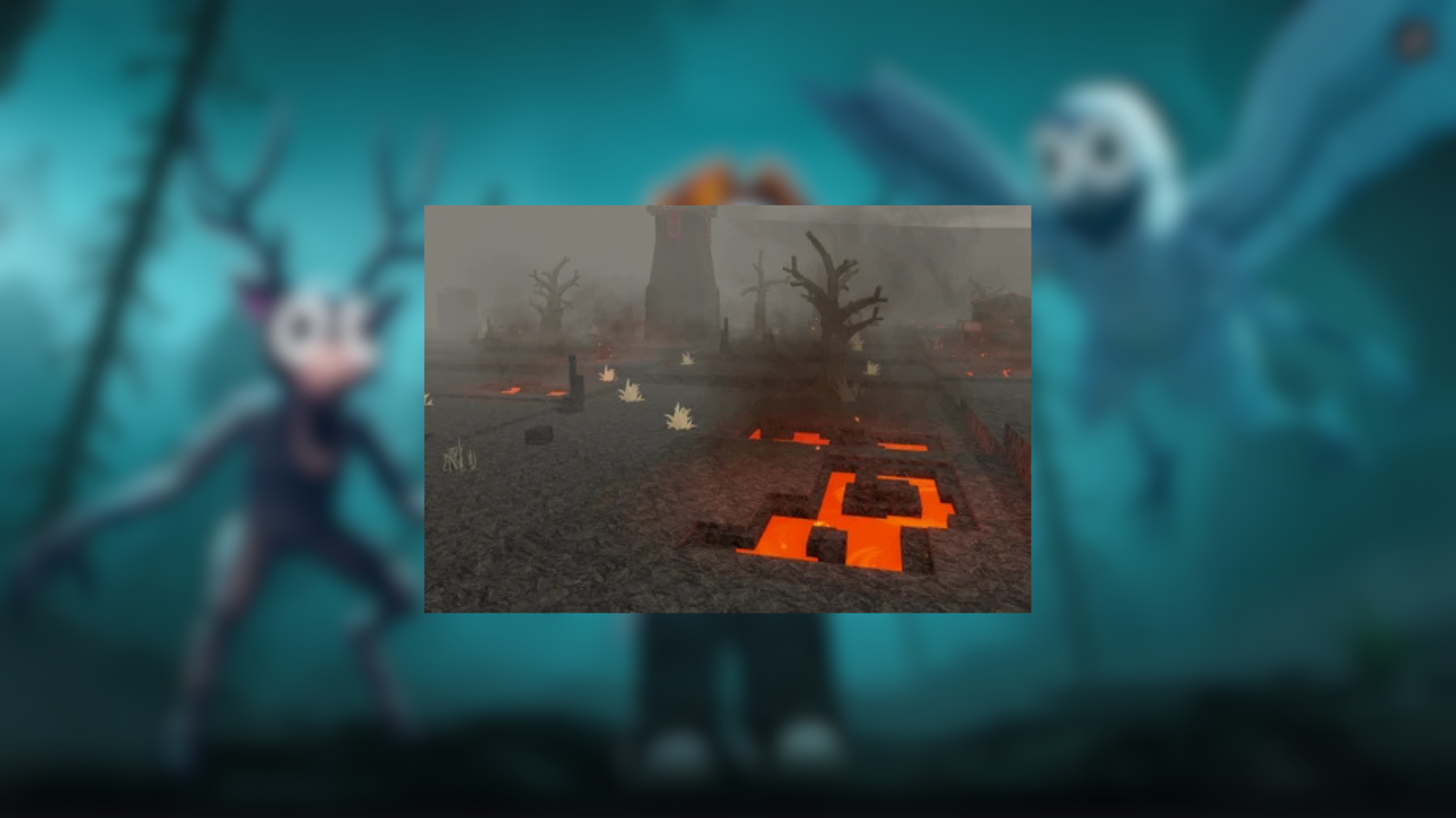 The map of Volcanic Biome (Image via Roblox Corporation)