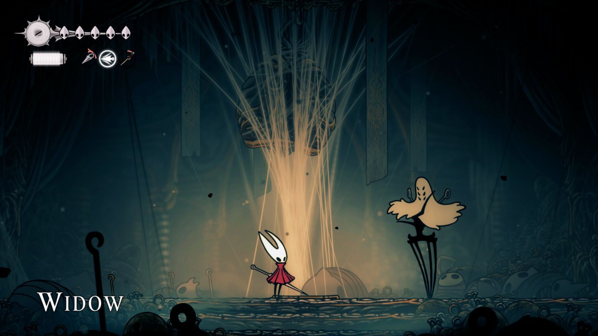Hollow Knight Silksong Widow Boss fight