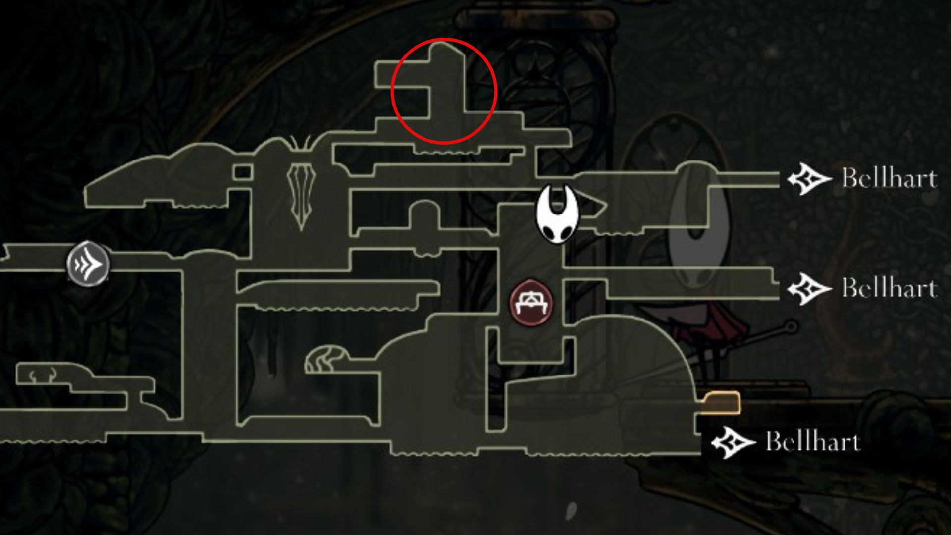 Location of Wall Grab in Hollow Knight Silksong