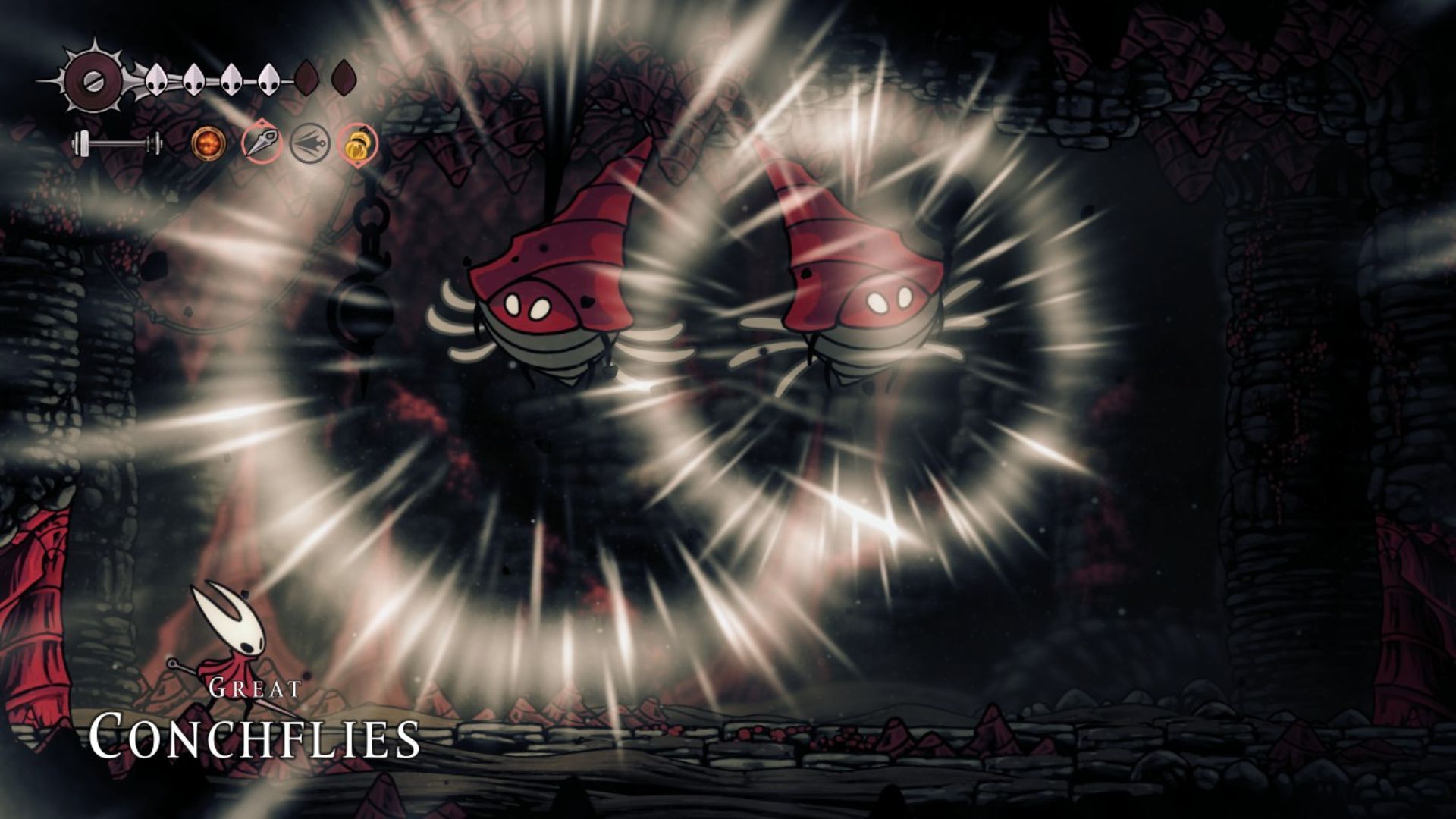 Great Conchflies boss fight Silksong