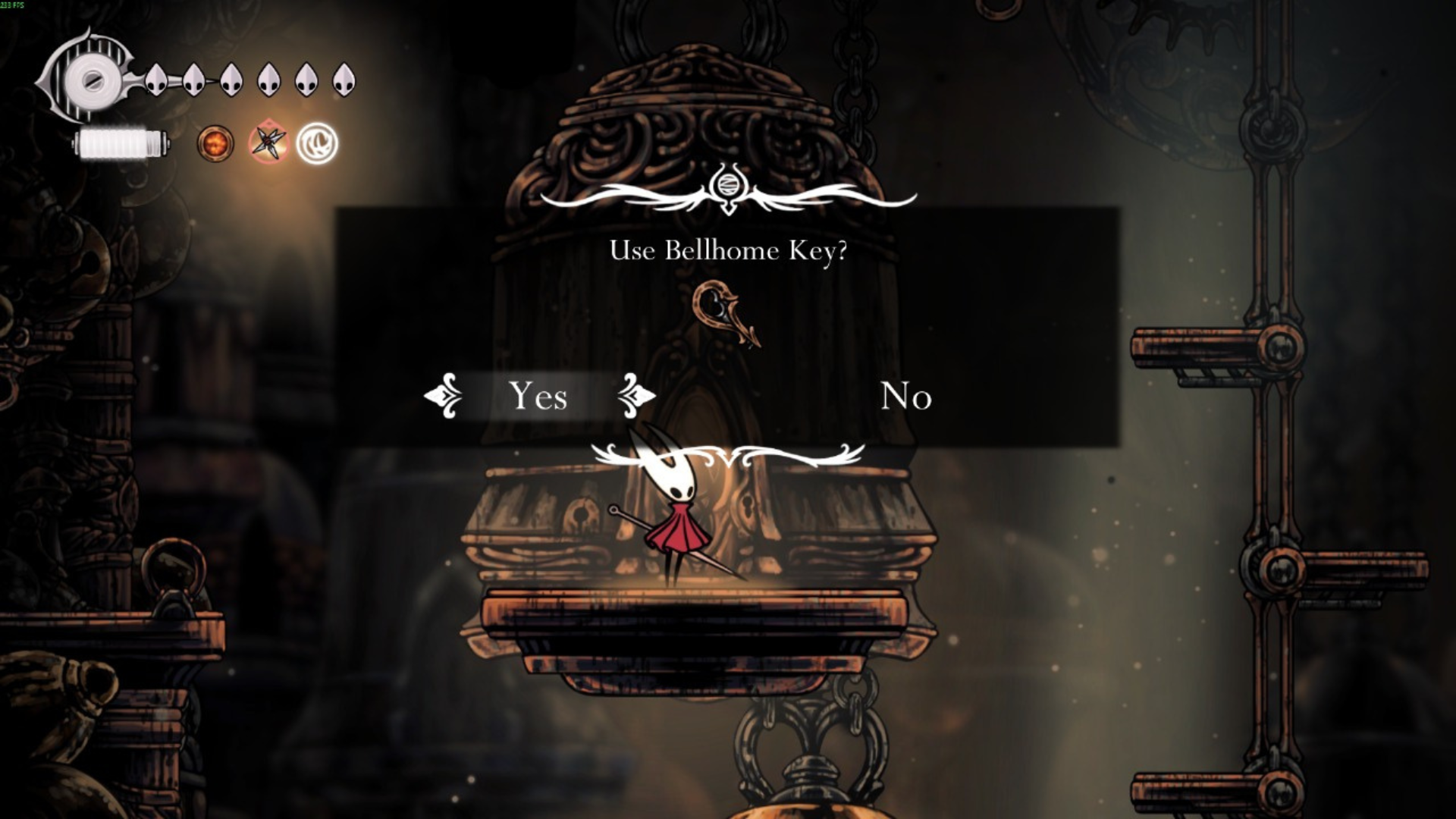 Use the Bellhome Key in Hollow Knight Silksong (Image via Team Cherry)