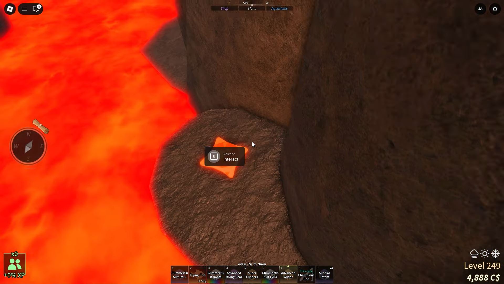 Volcano Keystone (Image via Roblox Corporation)