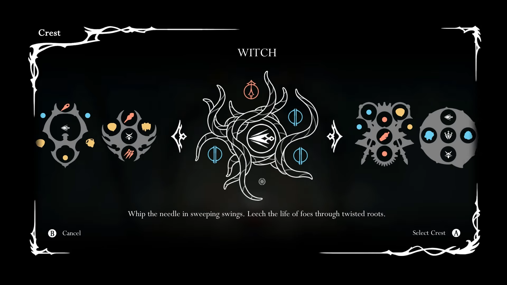 Witch Crest in Hollow Knight Silksong.