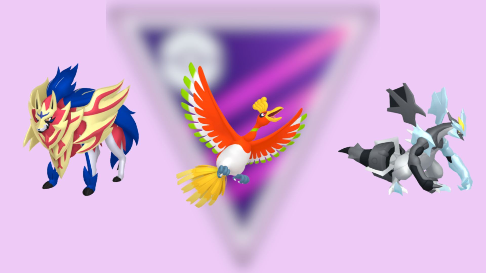 Zamazenta Crowned Shield, Ho-oh, and Kyurem Black (Image via TPC)