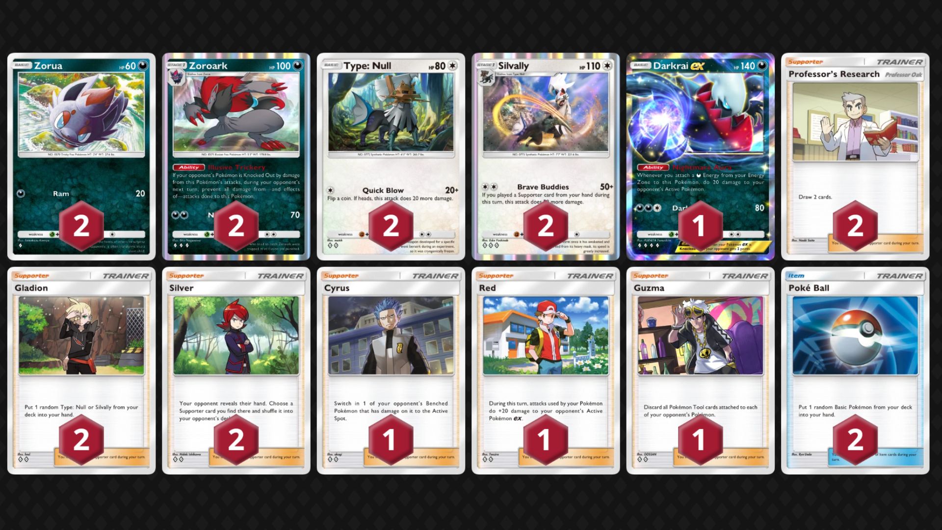 Zoroark decklist (Image via TPC)